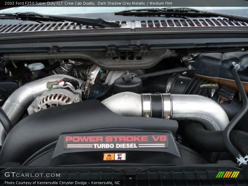Dark Shadow Grey Metallic / Medium Flint 2003 Ford F350 Super Duty XLT Crew Cab Dually