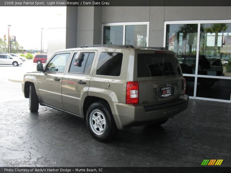 Light Khaki Metallic / Dark Slate Gray 2008 Jeep Patriot Sport
