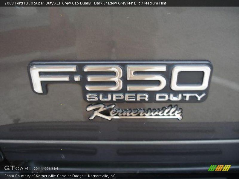 Dark Shadow Grey Metallic / Medium Flint 2003 Ford F350 Super Duty XLT Crew Cab Dually