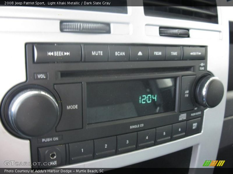 Light Khaki Metallic / Dark Slate Gray 2008 Jeep Patriot Sport