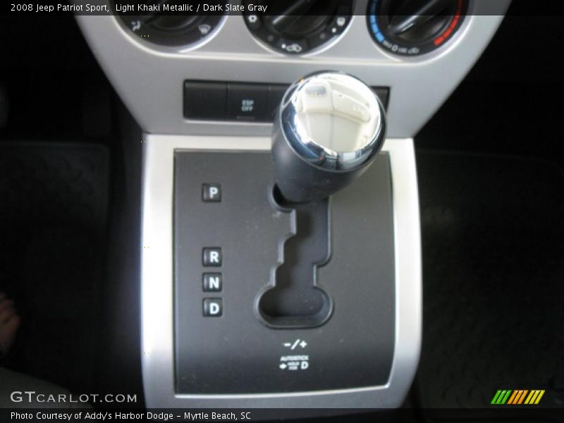 Light Khaki Metallic / Dark Slate Gray 2008 Jeep Patriot Sport