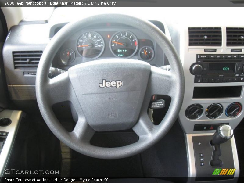Light Khaki Metallic / Dark Slate Gray 2008 Jeep Patriot Sport