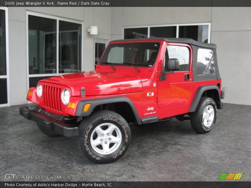 Flame Red / Dark Slate Gray 2006 Jeep Wrangler X 4x4
