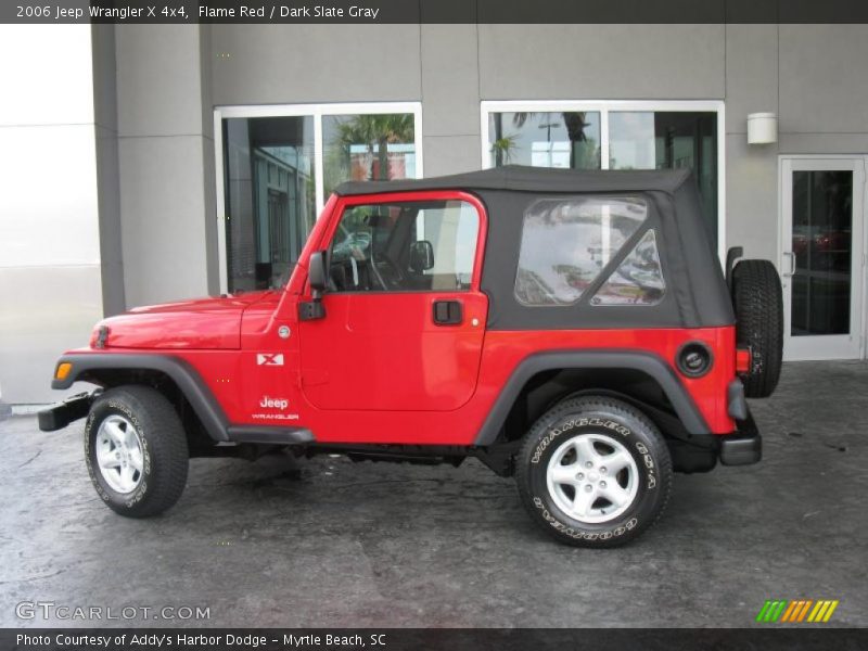 Flame Red / Dark Slate Gray 2006 Jeep Wrangler X 4x4