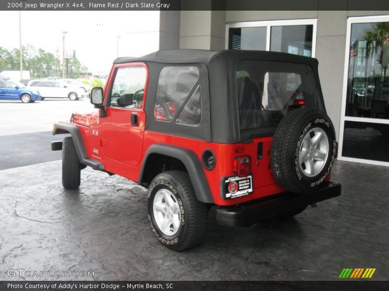 Flame Red / Dark Slate Gray 2006 Jeep Wrangler X 4x4