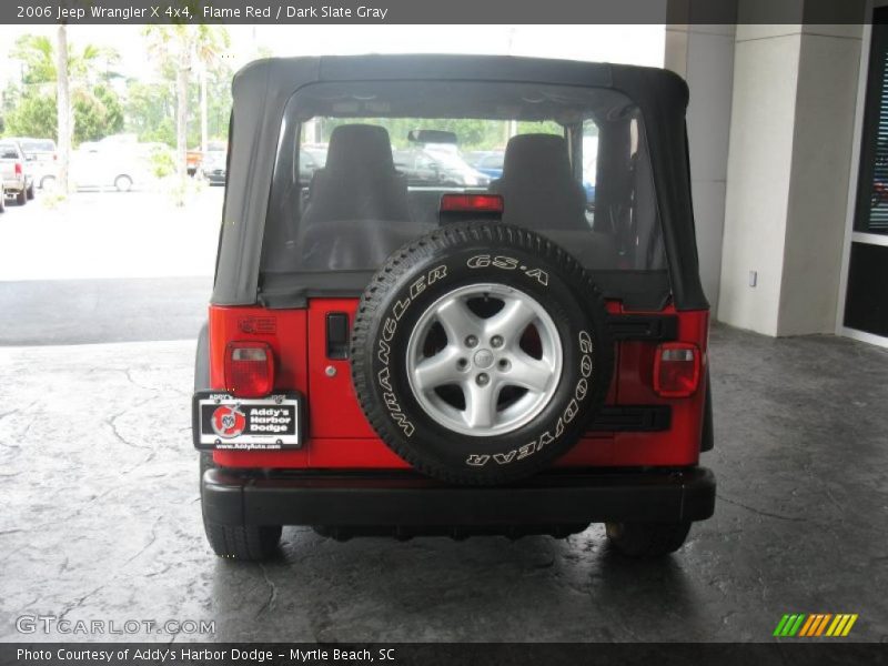 Flame Red / Dark Slate Gray 2006 Jeep Wrangler X 4x4