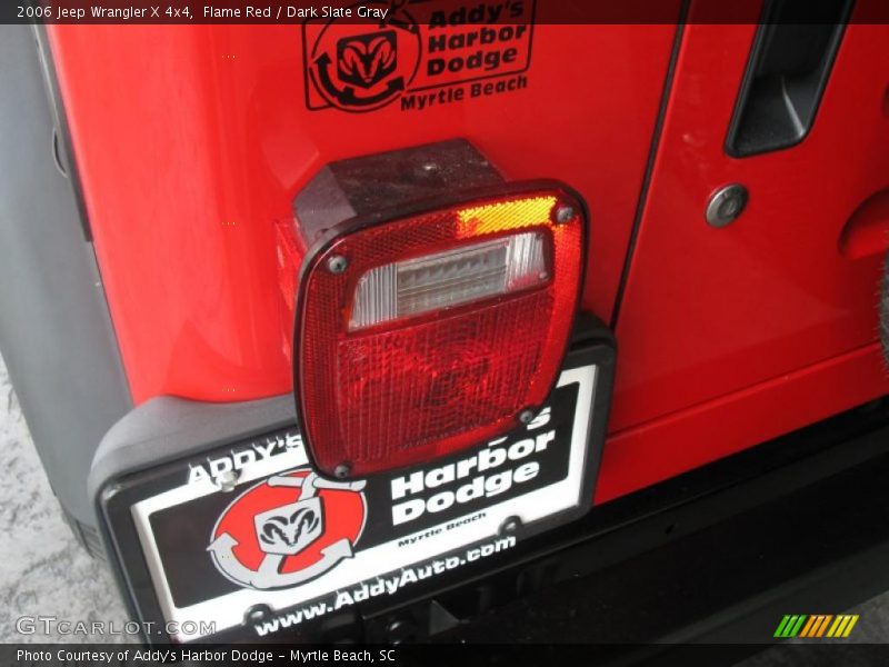 Flame Red / Dark Slate Gray 2006 Jeep Wrangler X 4x4
