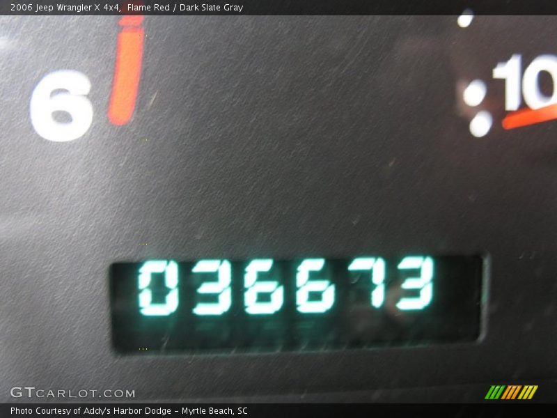 Flame Red / Dark Slate Gray 2006 Jeep Wrangler X 4x4