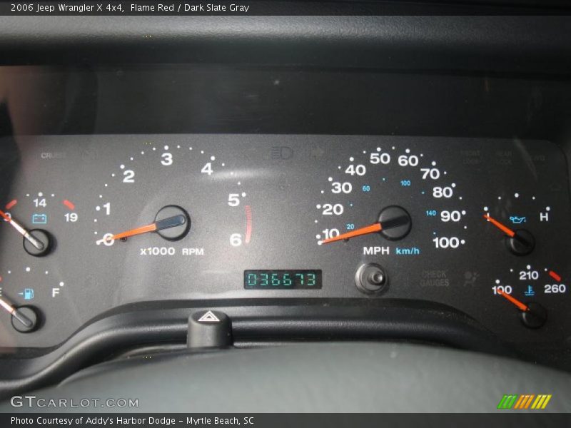 Flame Red / Dark Slate Gray 2006 Jeep Wrangler X 4x4