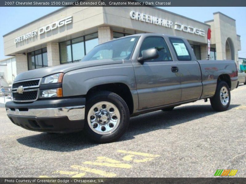 Graystone Metallic / Dark Charcoal 2007 Chevrolet Silverado 1500 Classic LS Extended Cab
