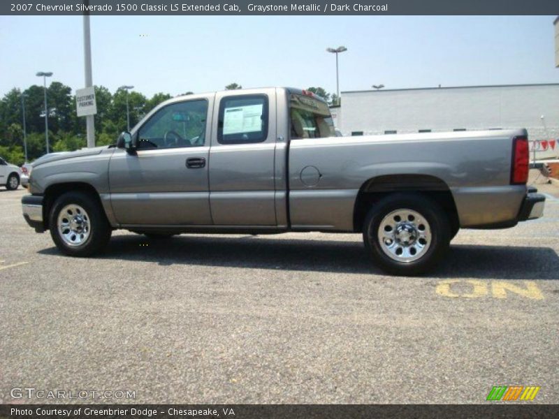 Graystone Metallic / Dark Charcoal 2007 Chevrolet Silverado 1500 Classic LS Extended Cab