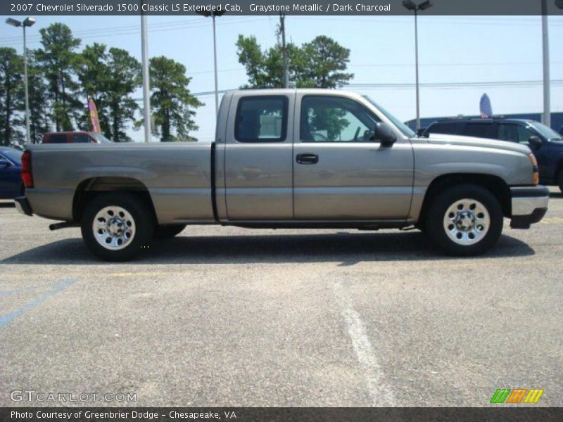 Graystone Metallic / Dark Charcoal 2007 Chevrolet Silverado 1500 Classic LS Extended Cab