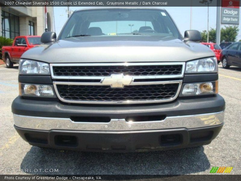 Graystone Metallic / Dark Charcoal 2007 Chevrolet Silverado 1500 Classic LS Extended Cab