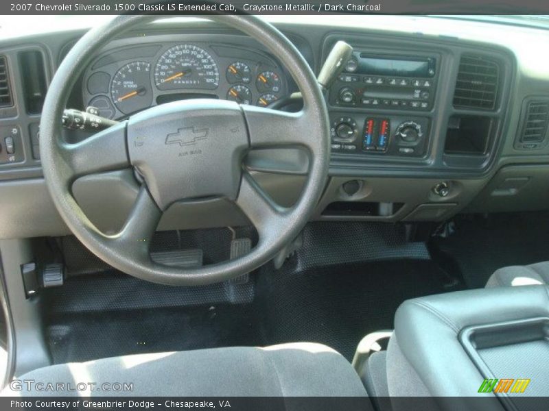 Graystone Metallic / Dark Charcoal 2007 Chevrolet Silverado 1500 Classic LS Extended Cab