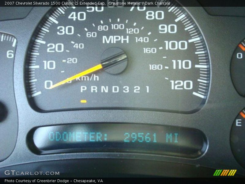 Graystone Metallic / Dark Charcoal 2007 Chevrolet Silverado 1500 Classic LS Extended Cab