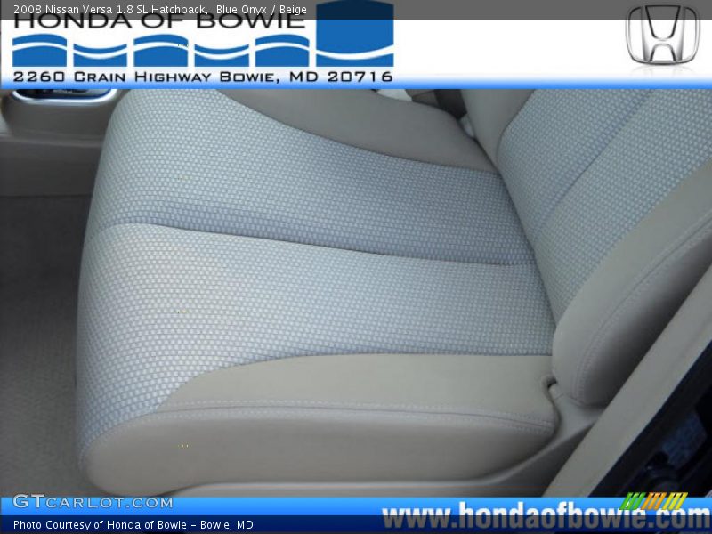 Blue Onyx / Beige 2008 Nissan Versa 1.8 SL Hatchback
