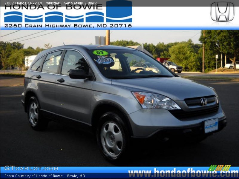 Whistler Silver Metallic / Black 2007 Honda CR-V LX
