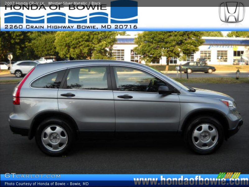 Whistler Silver Metallic / Black 2007 Honda CR-V LX
