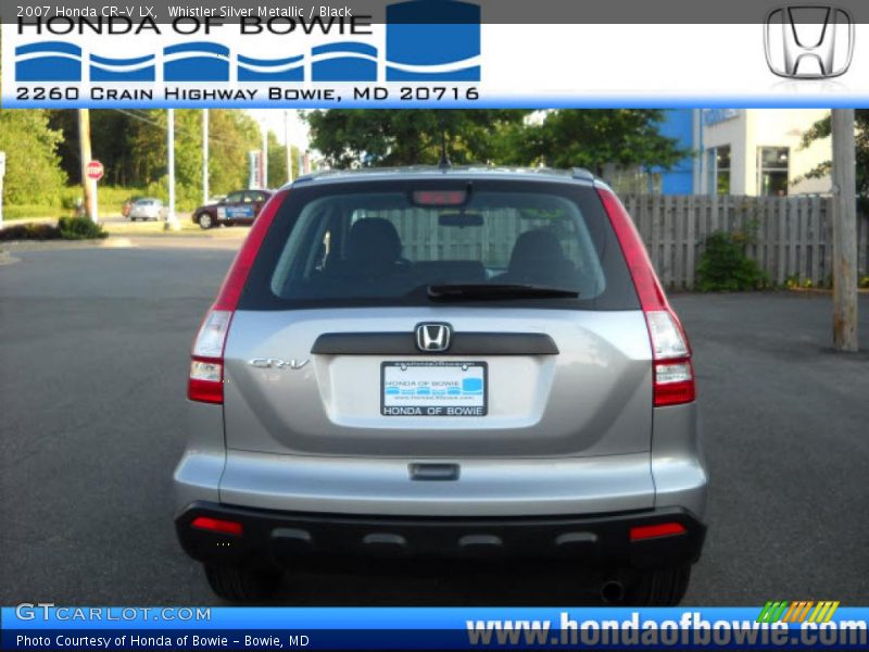 Whistler Silver Metallic / Black 2007 Honda CR-V LX