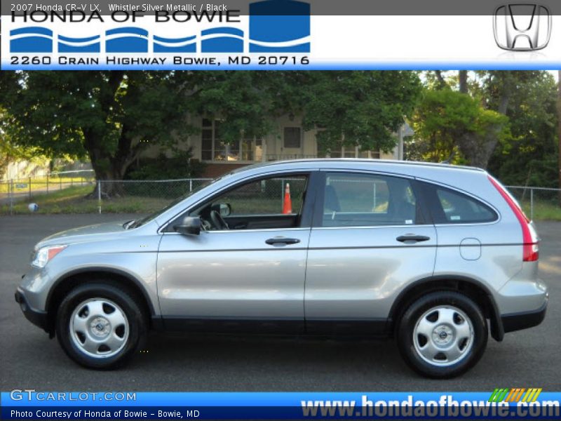 Whistler Silver Metallic / Black 2007 Honda CR-V LX