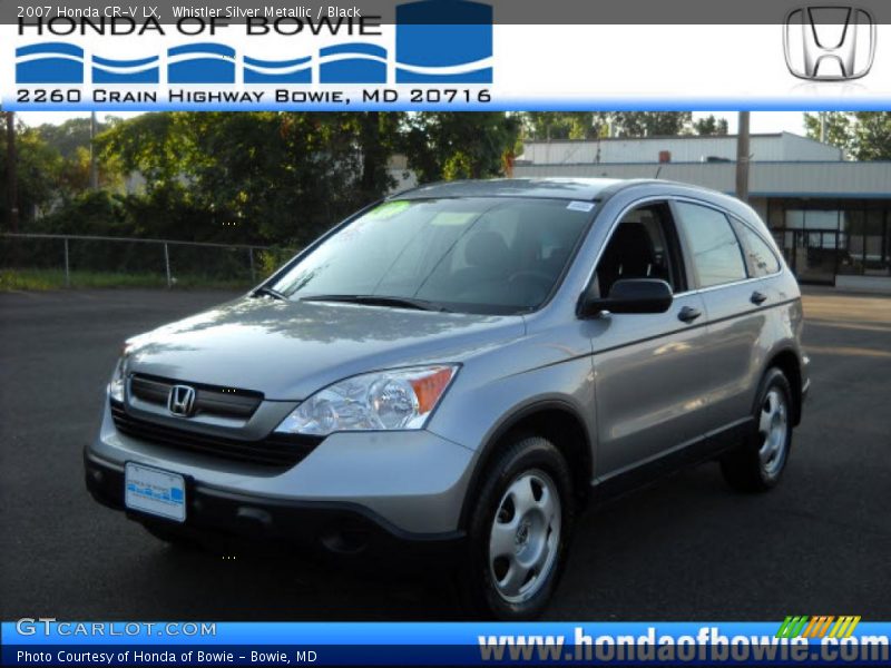 Whistler Silver Metallic / Black 2007 Honda CR-V LX