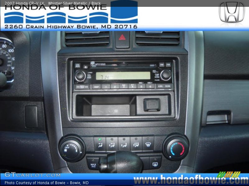 Whistler Silver Metallic / Black 2007 Honda CR-V LX