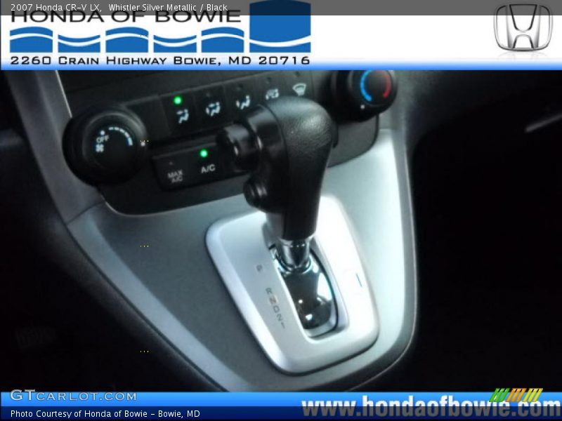 Whistler Silver Metallic / Black 2007 Honda CR-V LX