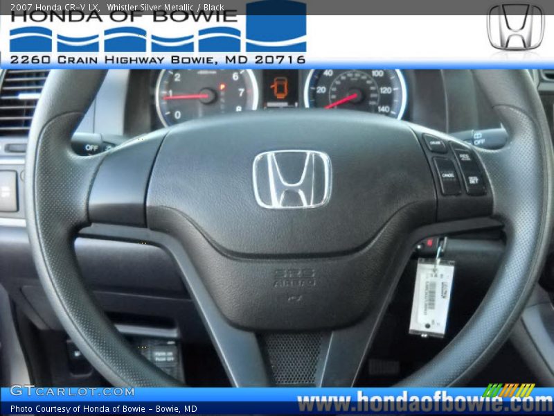Whistler Silver Metallic / Black 2007 Honda CR-V LX