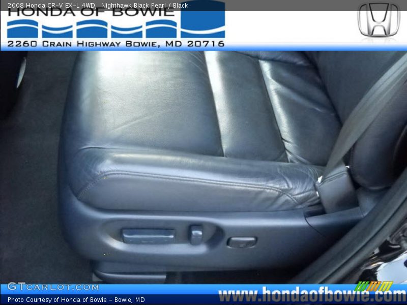 Nighthawk Black Pearl / Black 2008 Honda CR-V EX-L 4WD