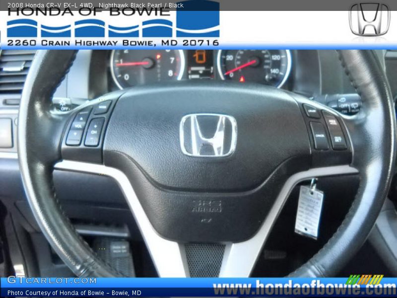 Nighthawk Black Pearl / Black 2008 Honda CR-V EX-L 4WD