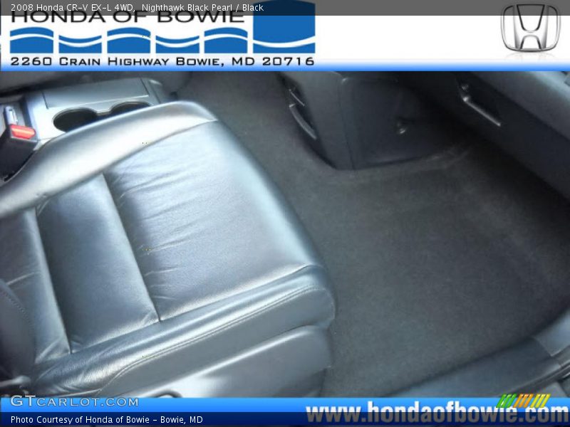 Nighthawk Black Pearl / Black 2008 Honda CR-V EX-L 4WD