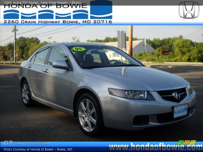 Satin Silver Metallic / Ebony 2005 Acura TSX Sedan
