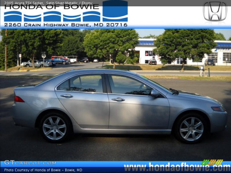 Satin Silver Metallic / Ebony 2005 Acura TSX Sedan