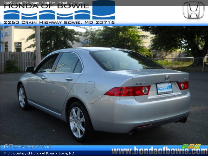 Satin Silver Metallic / Ebony 2005 Acura TSX Sedan