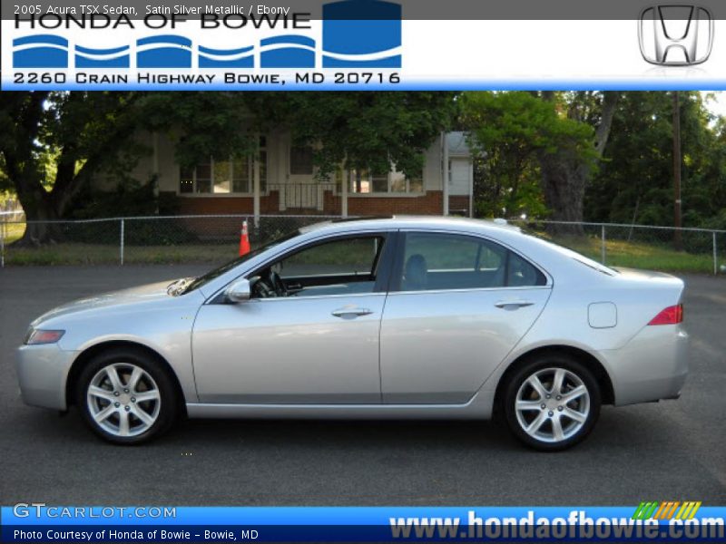 Satin Silver Metallic / Ebony 2005 Acura TSX Sedan
