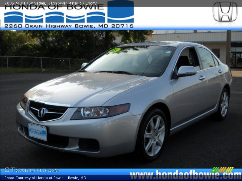 Satin Silver Metallic / Ebony 2005 Acura TSX Sedan