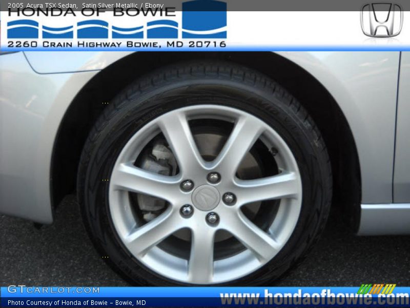 Satin Silver Metallic / Ebony 2005 Acura TSX Sedan