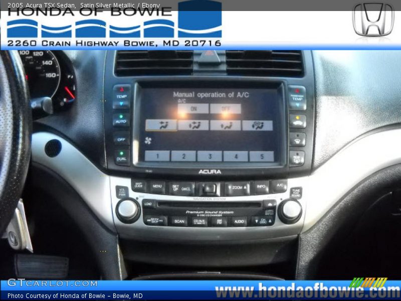 Satin Silver Metallic / Ebony 2005 Acura TSX Sedan