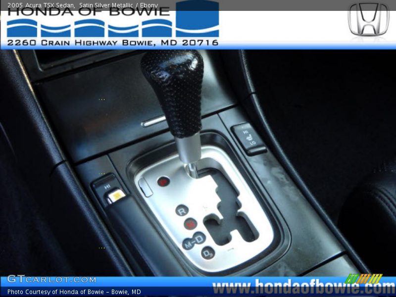 Satin Silver Metallic / Ebony 2005 Acura TSX Sedan