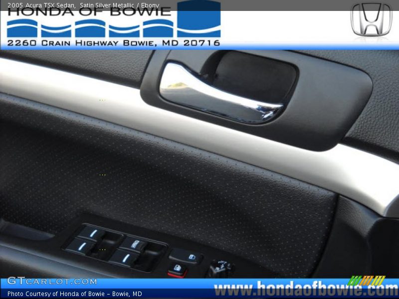 Satin Silver Metallic / Ebony 2005 Acura TSX Sedan