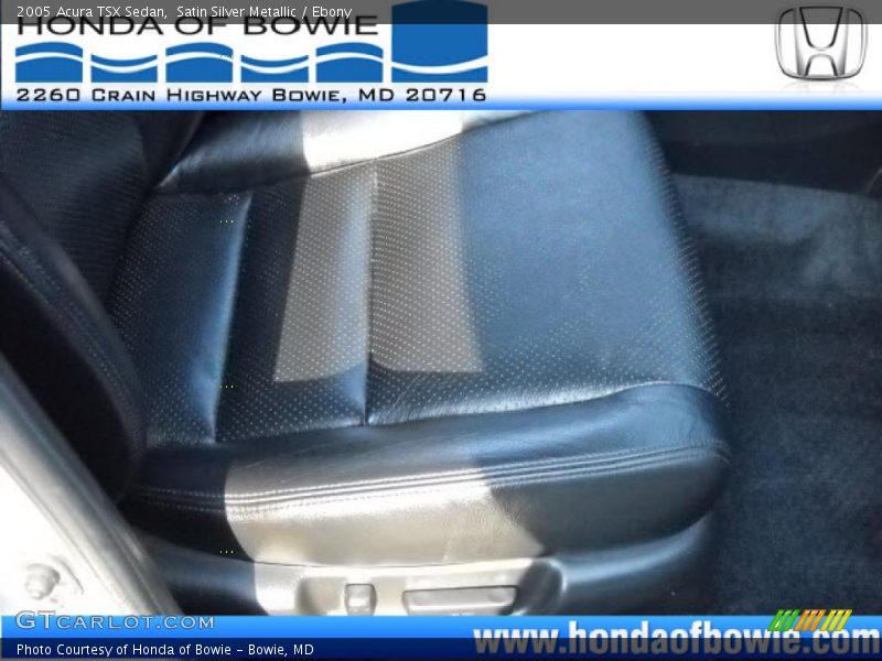 Satin Silver Metallic / Ebony 2005 Acura TSX Sedan