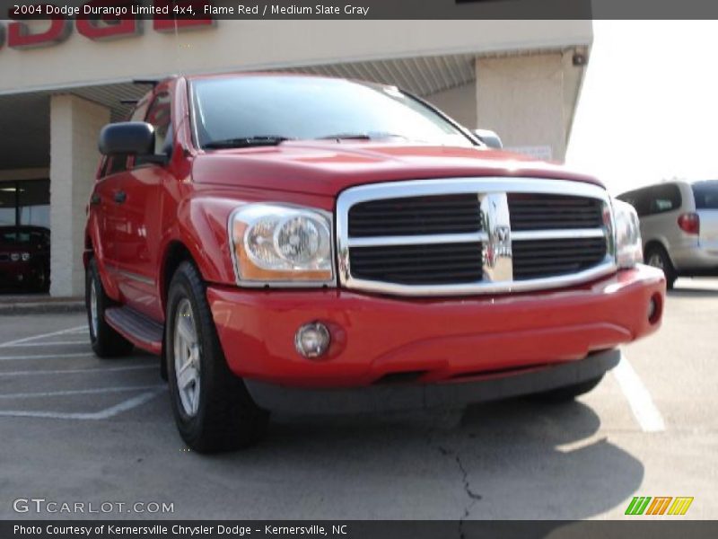 Flame Red / Medium Slate Gray 2004 Dodge Durango Limited 4x4