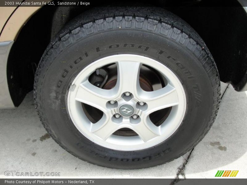 Sandstone / Beige 2003 Hyundai Santa Fe GLS