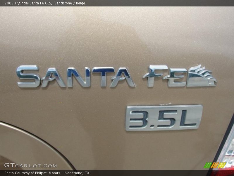 Sandstone / Beige 2003 Hyundai Santa Fe GLS