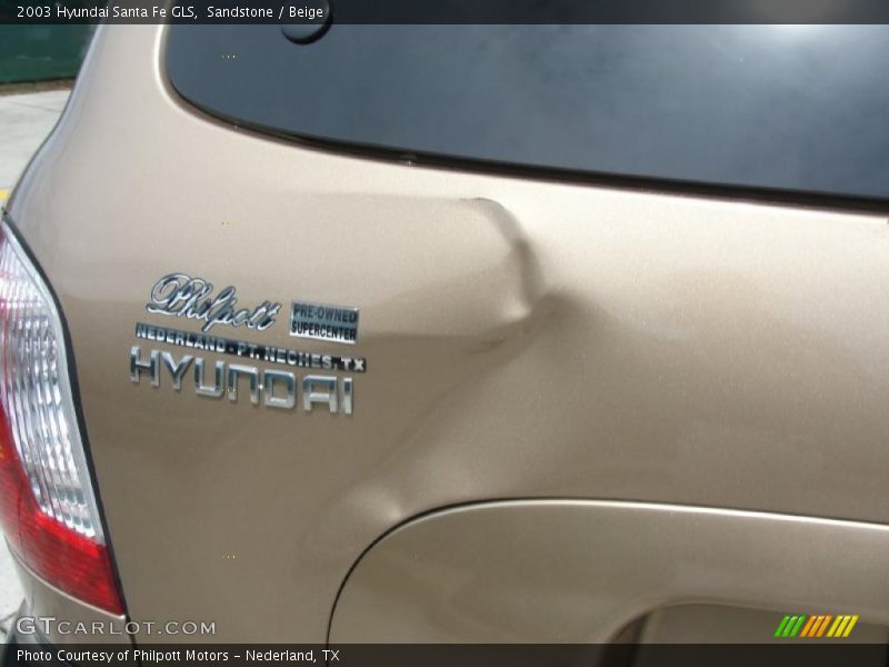 Sandstone / Beige 2003 Hyundai Santa Fe GLS