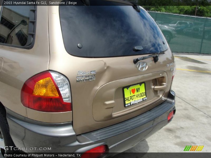 Sandstone / Beige 2003 Hyundai Santa Fe GLS