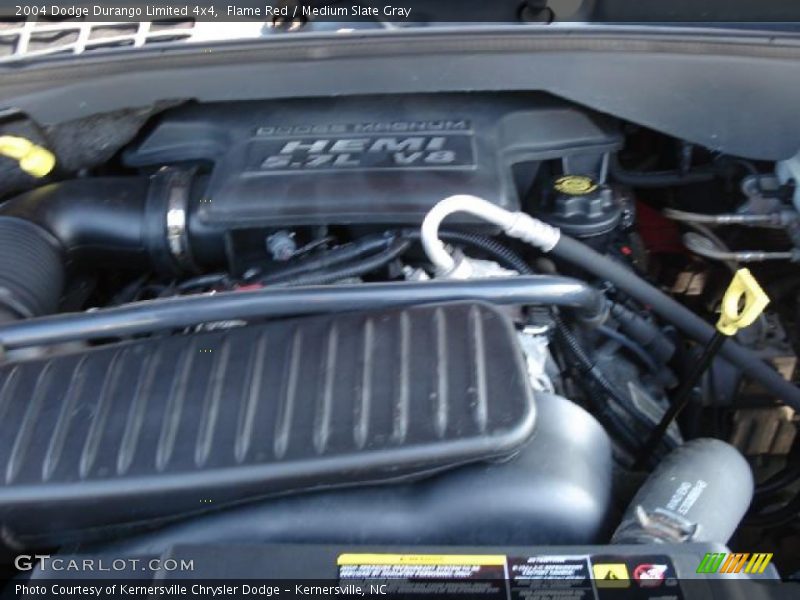 Flame Red / Medium Slate Gray 2004 Dodge Durango Limited 4x4