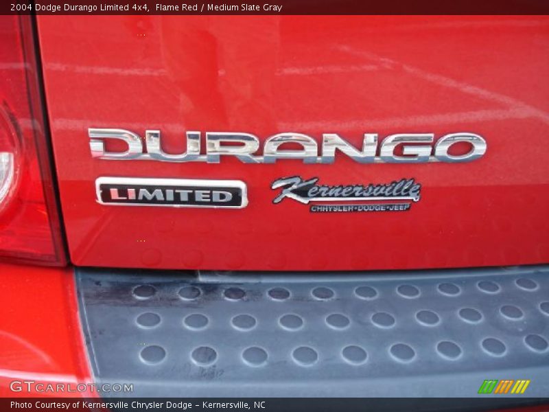 Flame Red / Medium Slate Gray 2004 Dodge Durango Limited 4x4