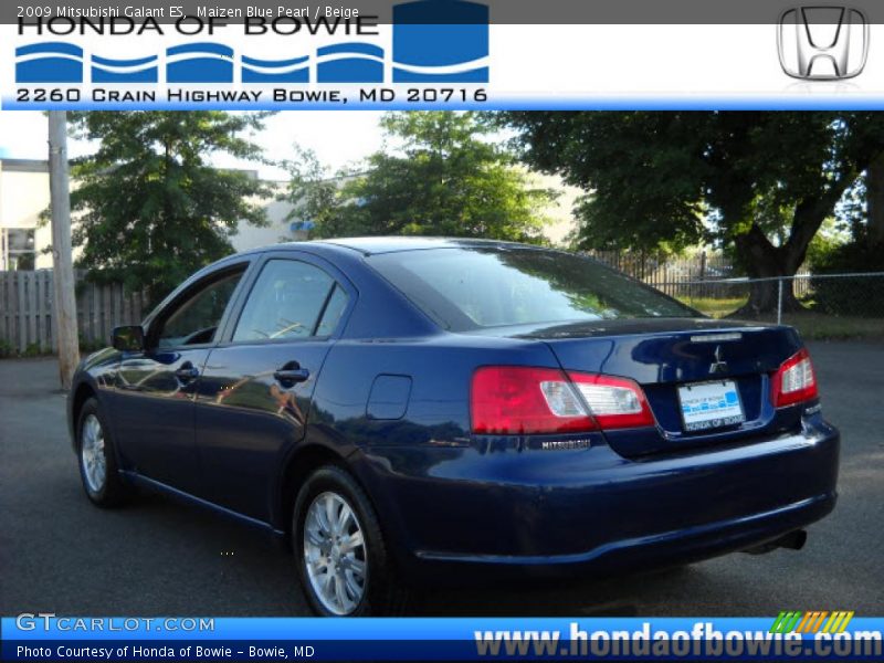 Maizen Blue Pearl / Beige 2009 Mitsubishi Galant ES