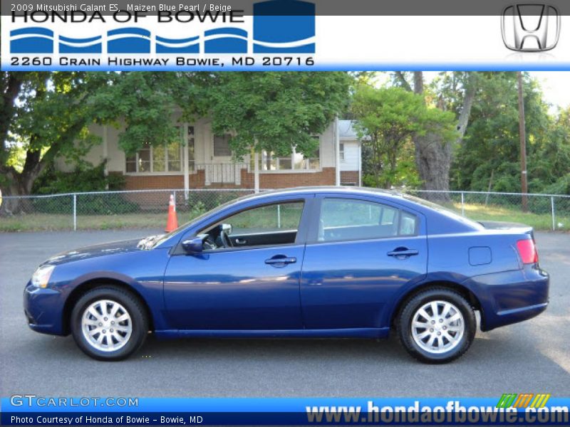 Maizen Blue Pearl / Beige 2009 Mitsubishi Galant ES